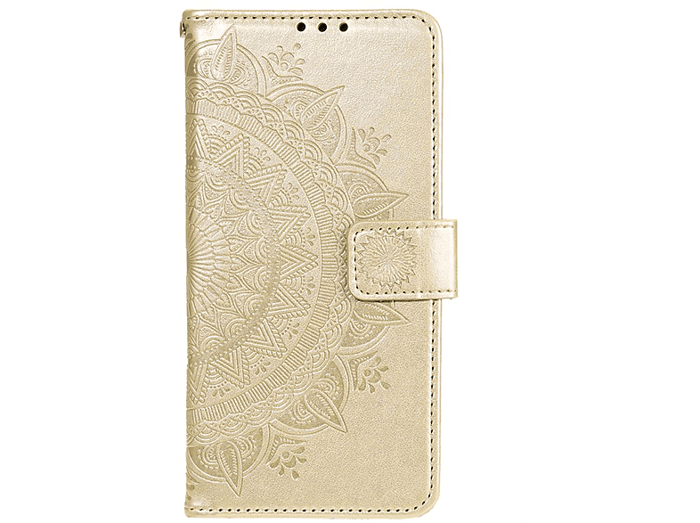 / Klapphülle Note M4 mit Mandala Redmi Gold Muster, Bookcover, Note Pro, 11 11S 4G / Poco COVERKINGZ 4G Xiaomi,