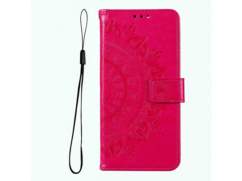 COVERKINGZ Klapphülle mit Mandala Muster, Bookcover, Samsung, Galaxy A03, Pink