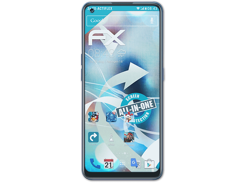 ATFOLIX 3x FX-ActiFleX Displayschutz(für Oppo Find X5 Lite) | Displayschutzfolien & Gläser