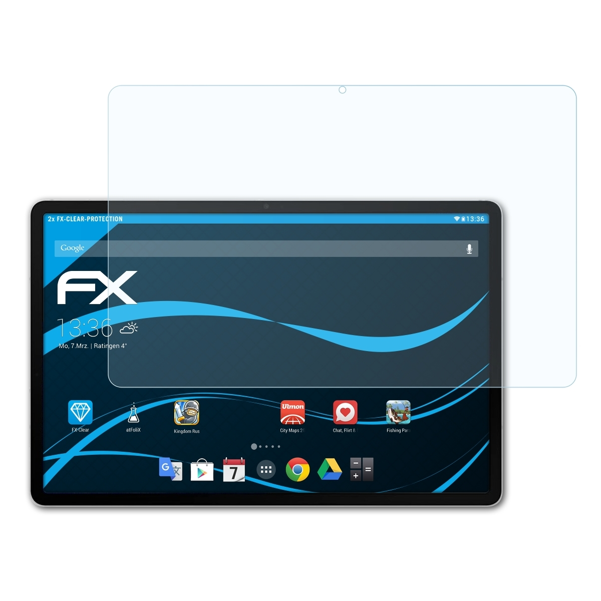 ATFOLIX 2x FX-Clear Displayschutz(für S8+) Samsung Tab Galaxy
