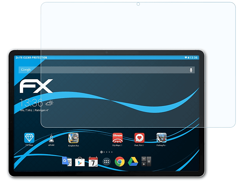 ATFOLIX 2x FX-Clear Displayschutz(für Samsung Galaxy Tab S8+)