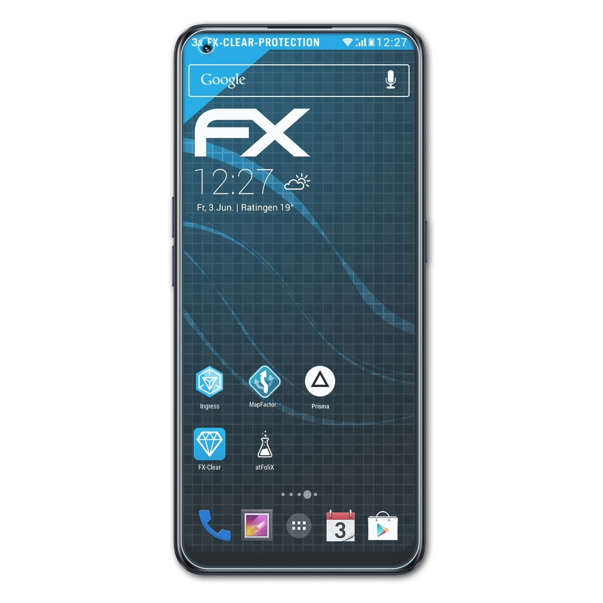 ATFOLIX 3x 9 Pro+) Realme Displayschutz(für FX-Clear