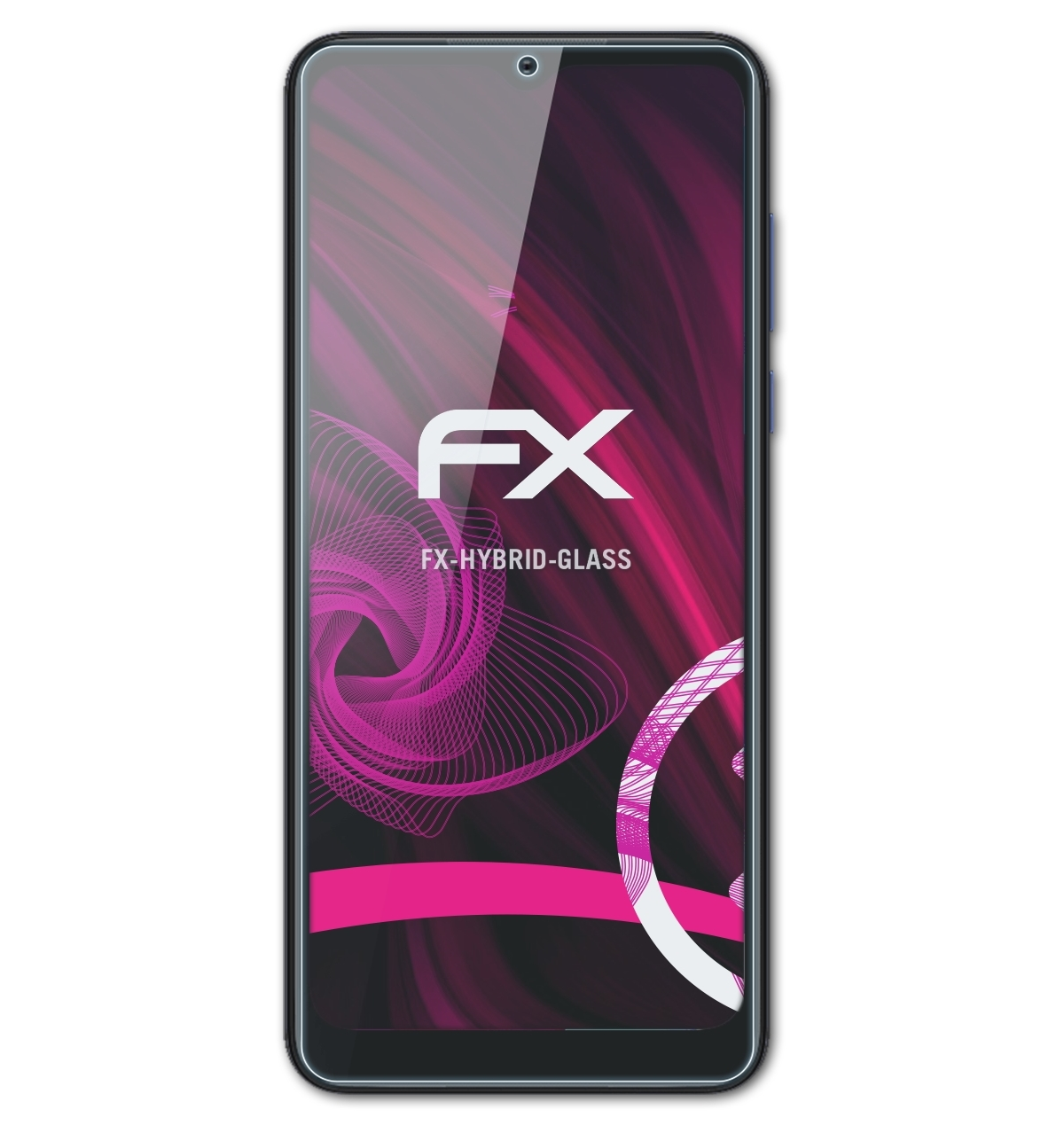 ATFOLIX FX-Hybrid-Glass Schutzglas(für Motorola Moto G Pure)
