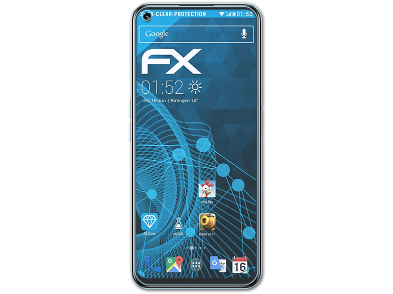 ATFOLIX 3x FX-Clear Displayschutz(für Realme 9 Pro)
