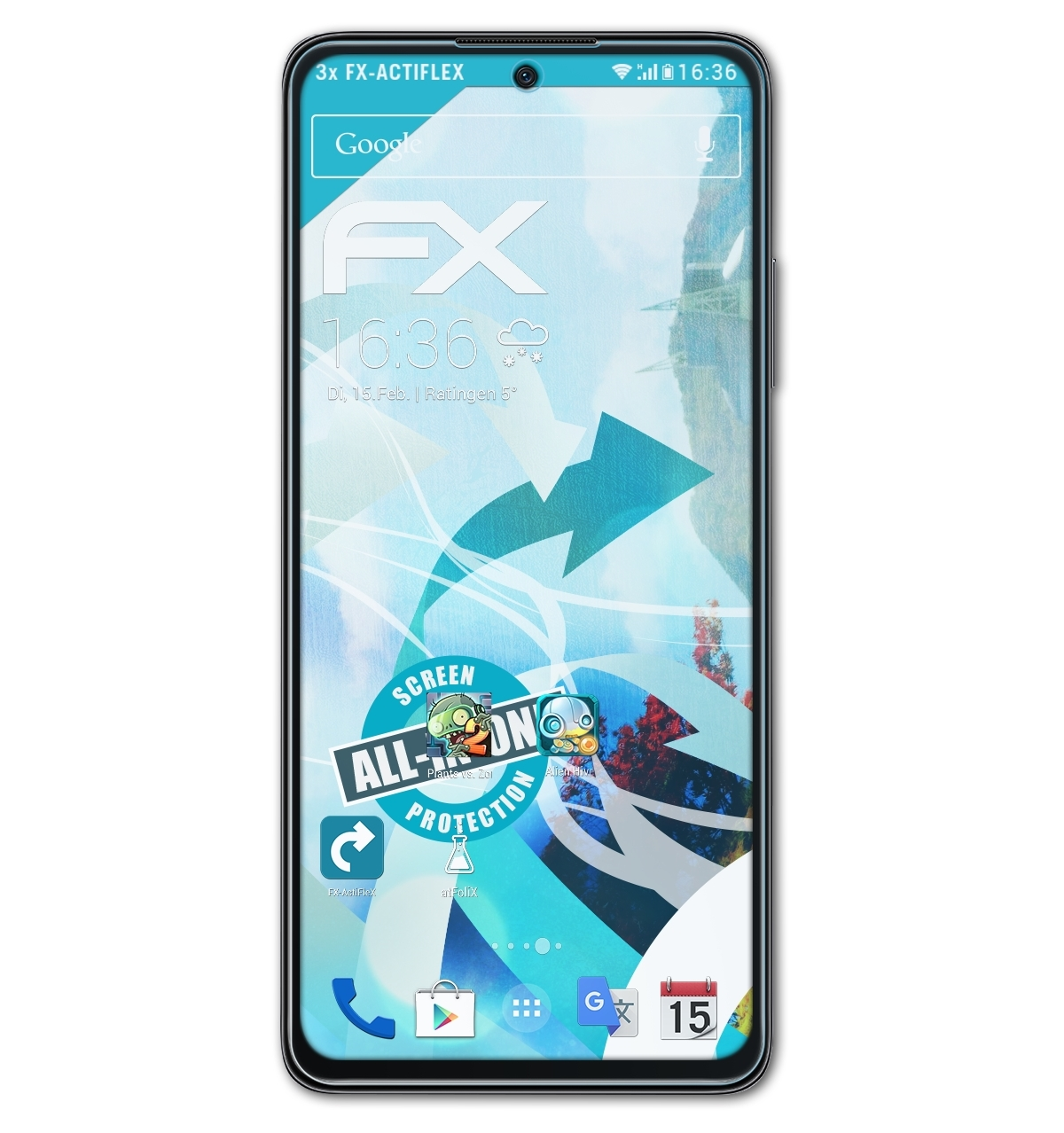 FX-ActiFleX ATFOLIX 5G) X4 Displayschutz(für Xiaomi 3x Poco Pro