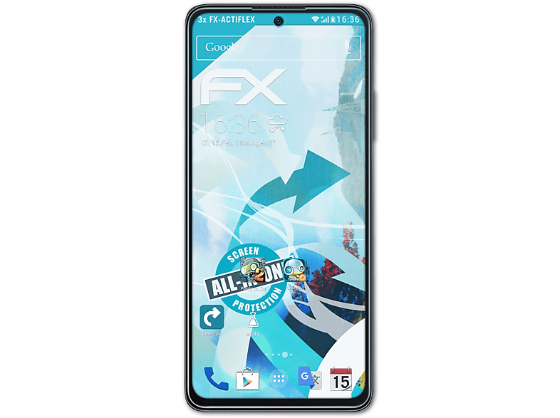 FX-ActiFleX ATFOLIX 5G) X4 Displayschutz(für Xiaomi 3x Poco Pro