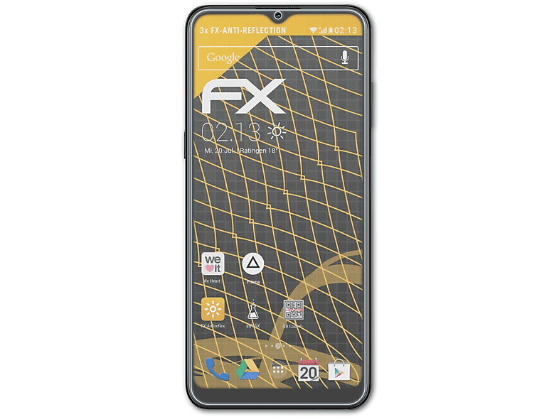 ATFOLIX 3x FX-Antireflex Displayschutz(für Nokia G21)