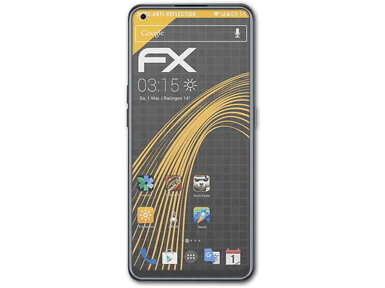 ATFOLIX 3x FX-Antireflex Displayschutz(für OnePlus Nord CE 2 5G)