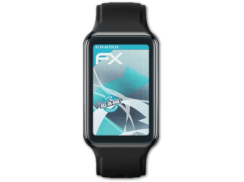 ATFOLIX 3x FX-ActiFleX Displayschutz(für Oppo Watch Free)