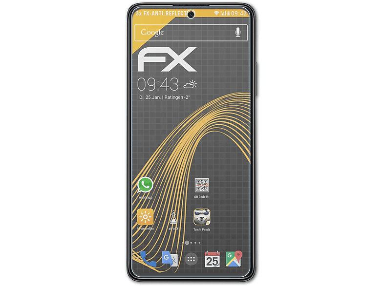 5G) ATFOLIX FX-Antireflex 3x Xiaomi Pro X4 Poco Displayschutz(für