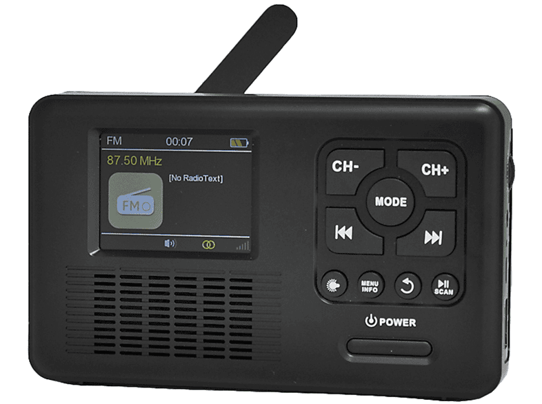 REFLEXION TRA550 Radio, FM, schwarz