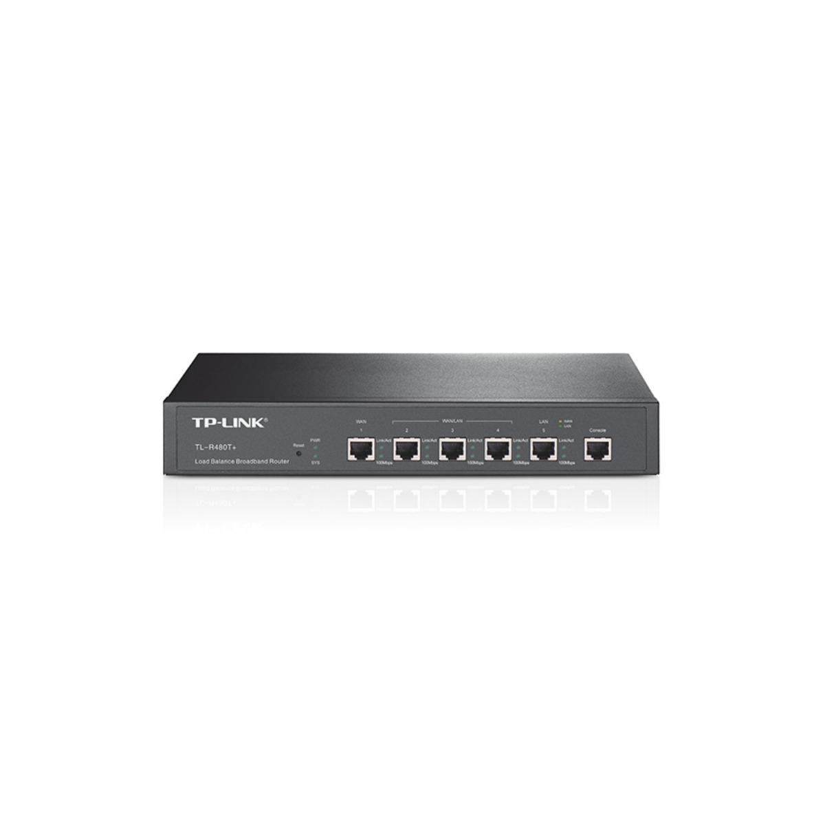TP-Link 2 - Switch Router TP-LINK TL-R480T+ - 3-Port-Switch TL-R480T+ - 5 WAN-Ports: