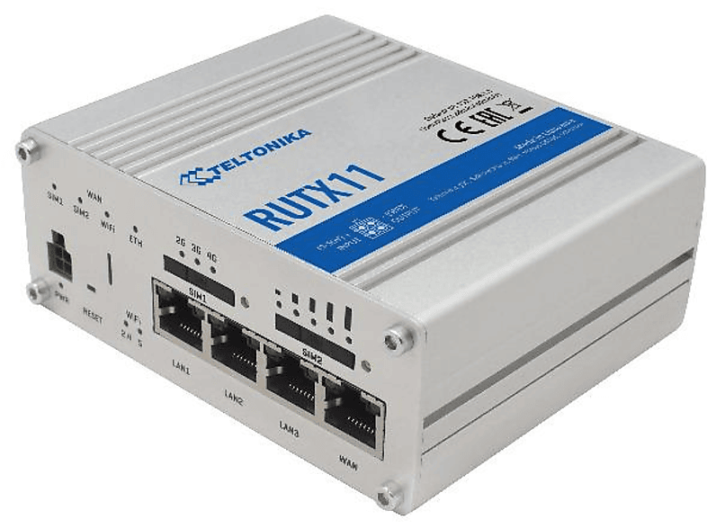 TELTONIKA Teltonika RUTX11 LTE Cat6  Dual Router Wifi Industrial 4 Band Router