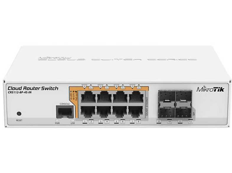 MIKROTIK Mikrotik CRS112-8P-4S-IN network switch Netzwerk Switching Hubs  Switch 13