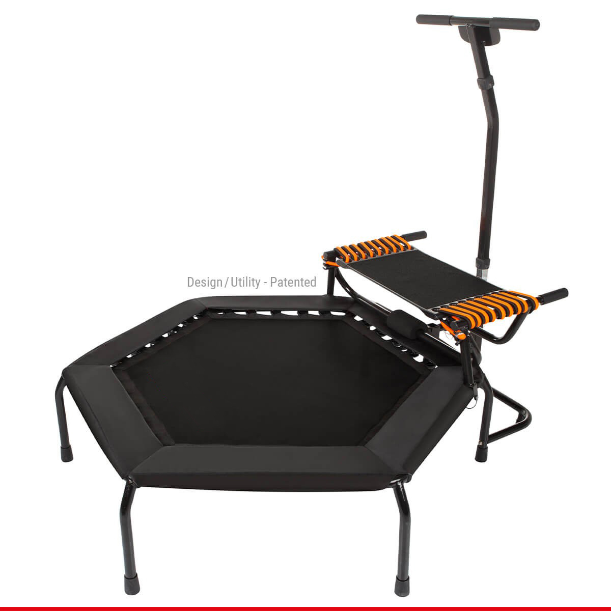 JumpStep HAMMER Fitness-Trampolin, Schwarz