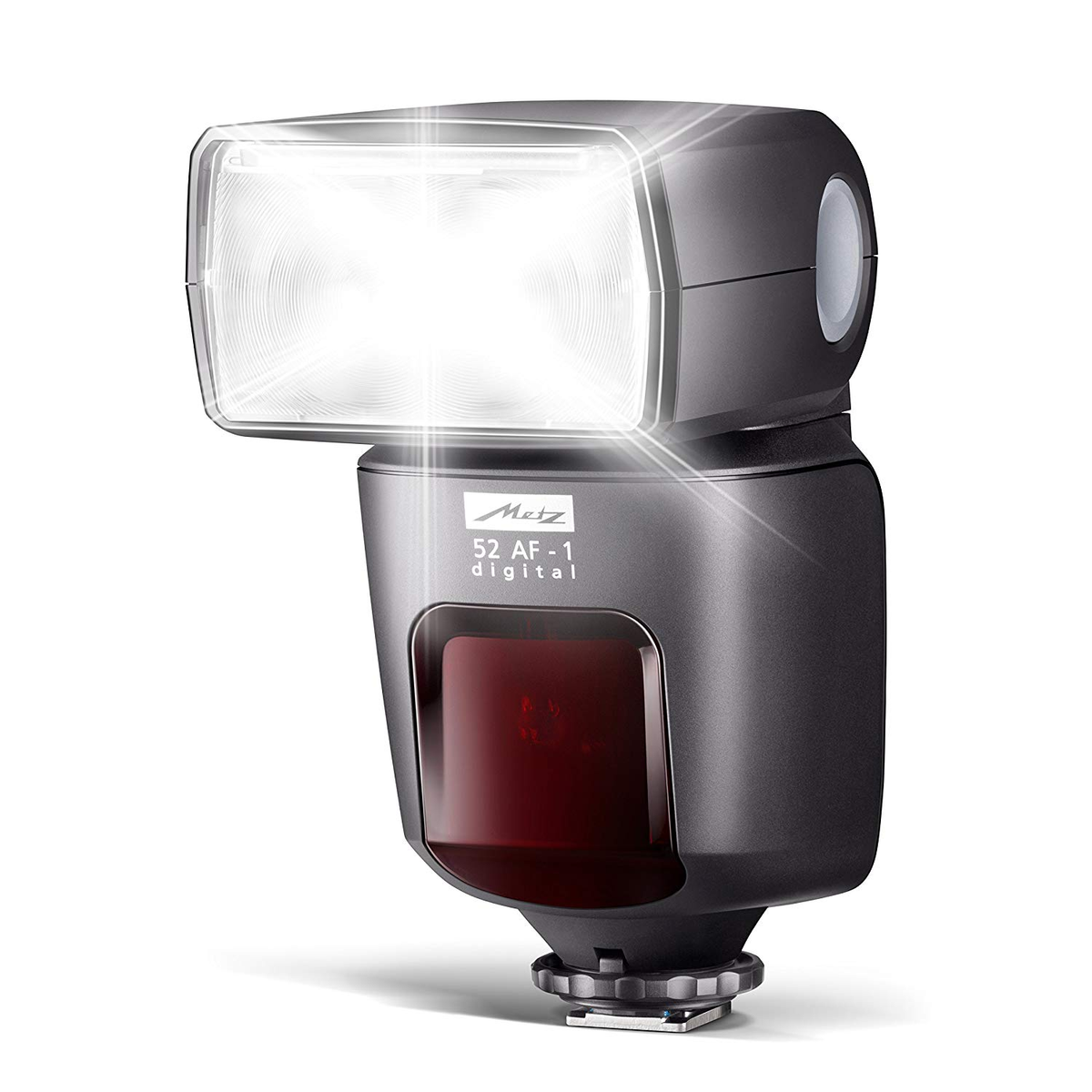 Flash Metz 52 af1 para canon cabezal giratorio negro ng control ttl mecablitz digital af1metz