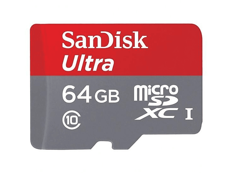 SANDISK 173472 MSDXC UL. 64GB Micro-SDXC 100 GB, Speicherkarte, (100MB/S,UHS-, MB/s 64