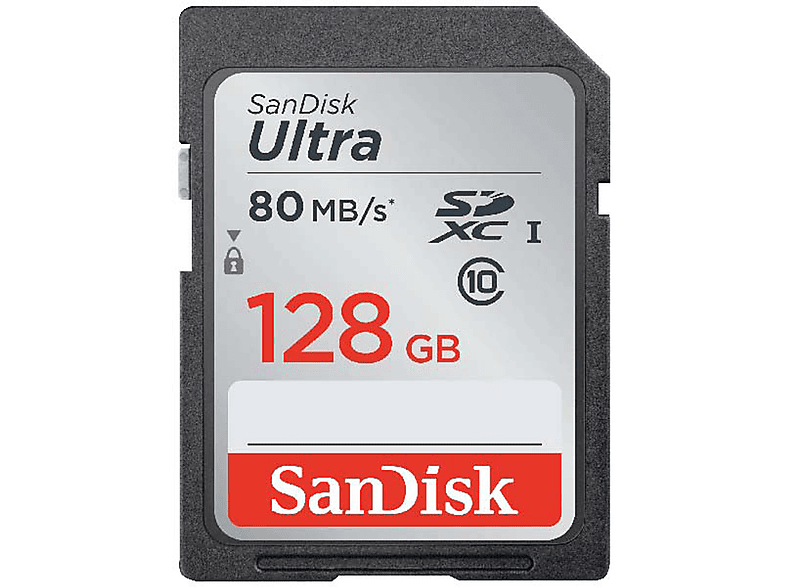 SANDISK 139769 SDXC ULTRA 128GB UHS-I, SDXC, SD Speicherkarte, 128 GB, 80 MB/s