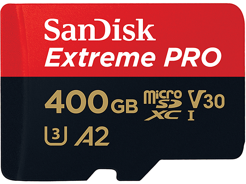 SANDISK SDSQXCZ-400G-GN6MA PRO, 170 Mbit/s Micro-SDXC Speicherkarte, 400 MSDXC GB, EXTR