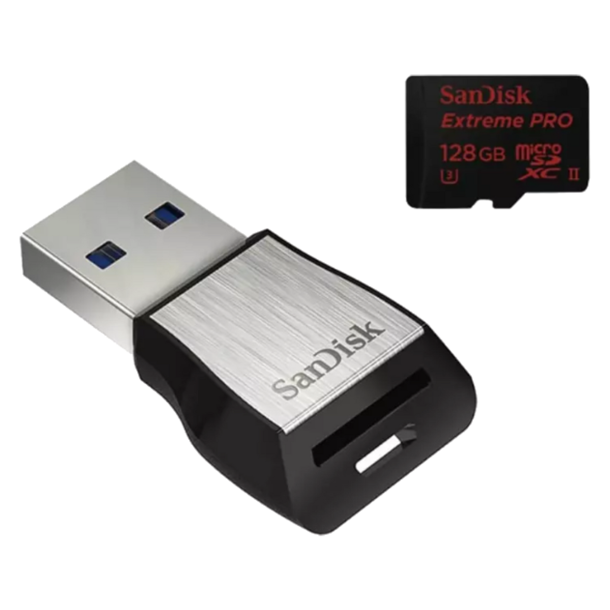 128 173319 Speicherkarte, GB, 128GB,UHS-II, MSDXC MB/s microSDXC EX.PRO 275 SANDISK Micro-SDXC