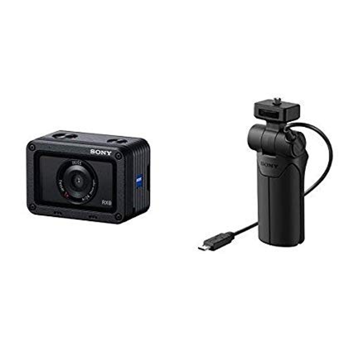 SONY DSC-RX 0 M2 + Digitalkamera Zoom, SHOOTING opt. GRIP VCT-SGR1 Schwarz, Nein WLAN- TFT-LC