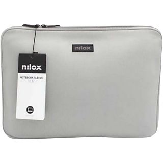 Funda portátil - NILOX 8054320843405, 15 ", Neopreno, Gris