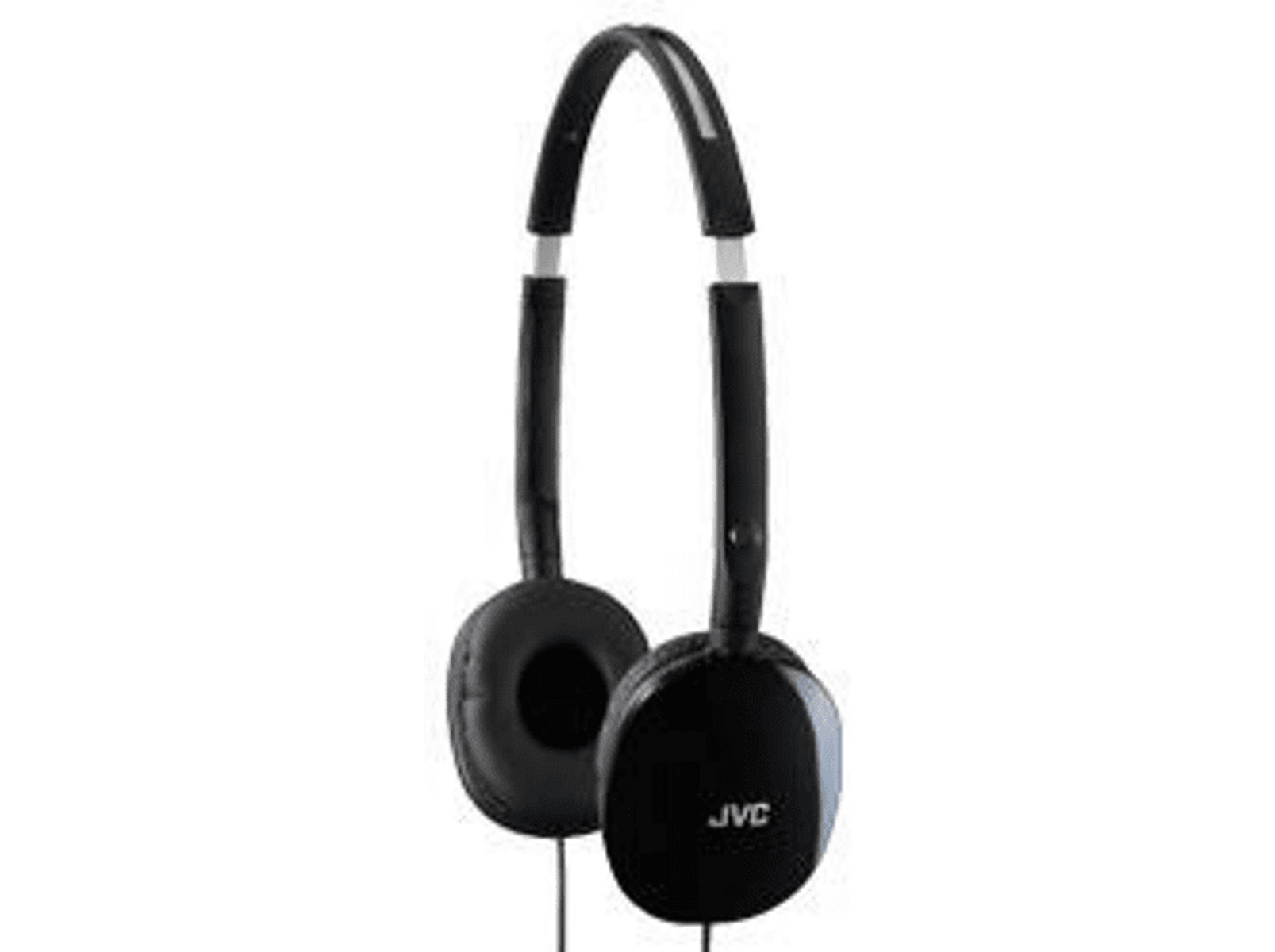 Cuffie JVC nere con fascia sottile. I padiglioni sono circolari.