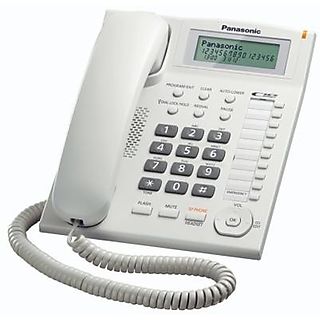 Teléfono para casa - PANASONIC KX-TS880EXW, RDSI, Blanco