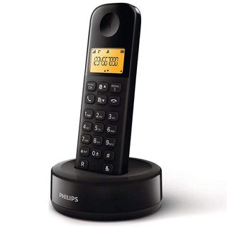 Teléfono inalámbrico - PHILIPS D1601B/34, RDSI, Negro