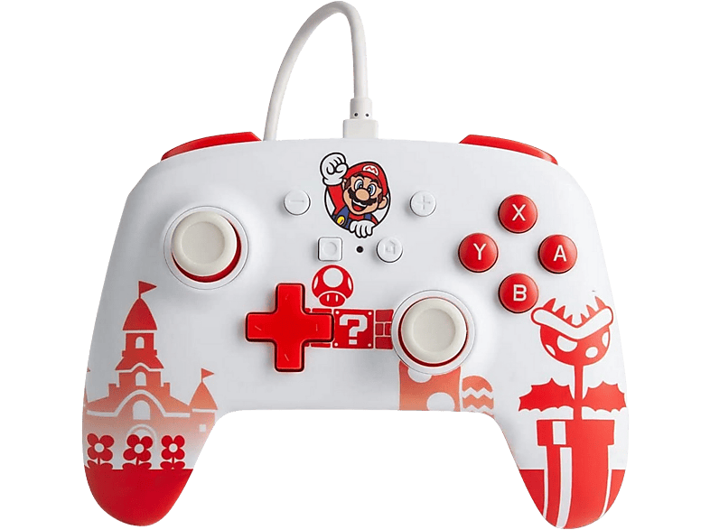 POWER A PA1519186-01NSW WIRED CONTR MARIO RED/WHITE Controller Rot/Weiß