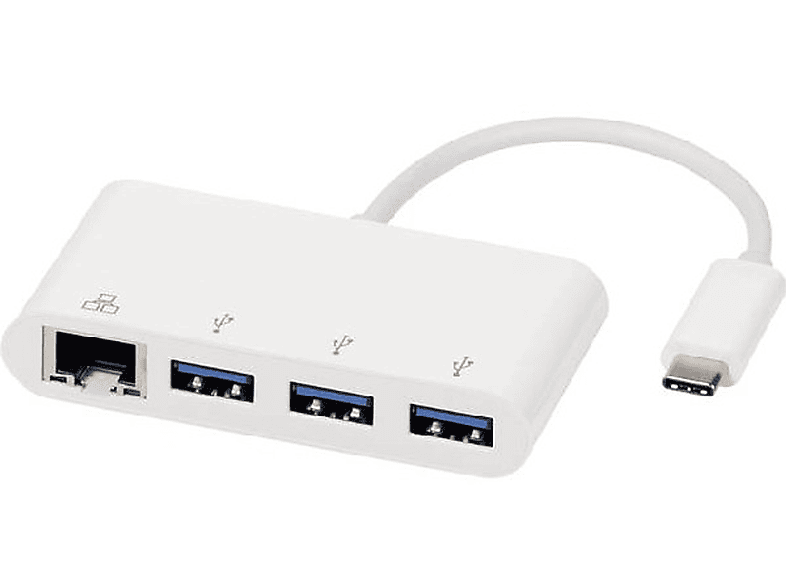 VIVANCO 39637, USB Hub, Weiß | USB Hubs