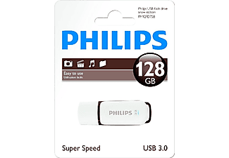 Memoria USB  - FM12FD75B/10 PHILIPS, Marrón y Blanco