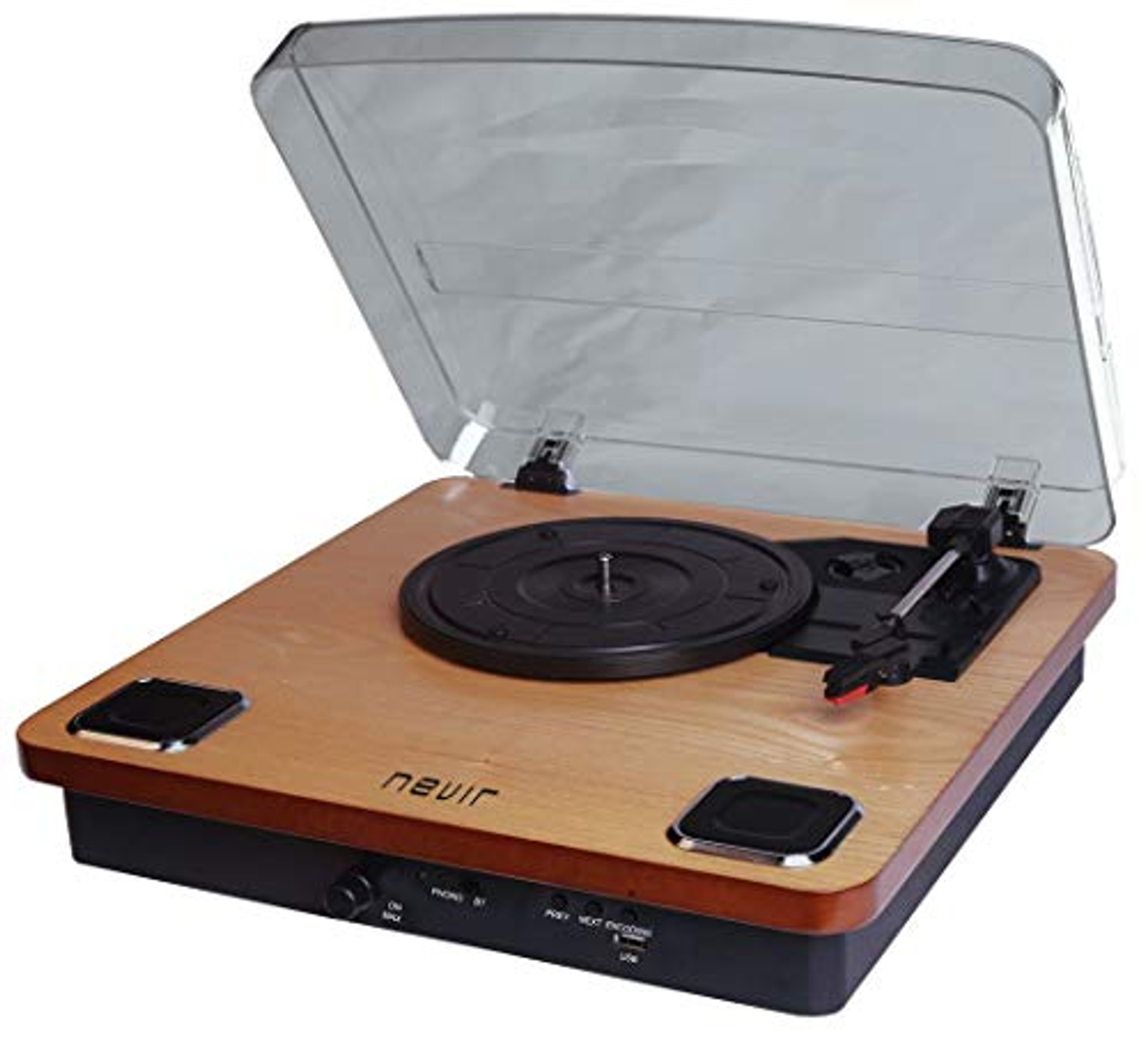 Tocadiscos - NVR-805VBU NEVIR, - USB - RCA estéreo L/R., 33,45,78 RPM, Marrón