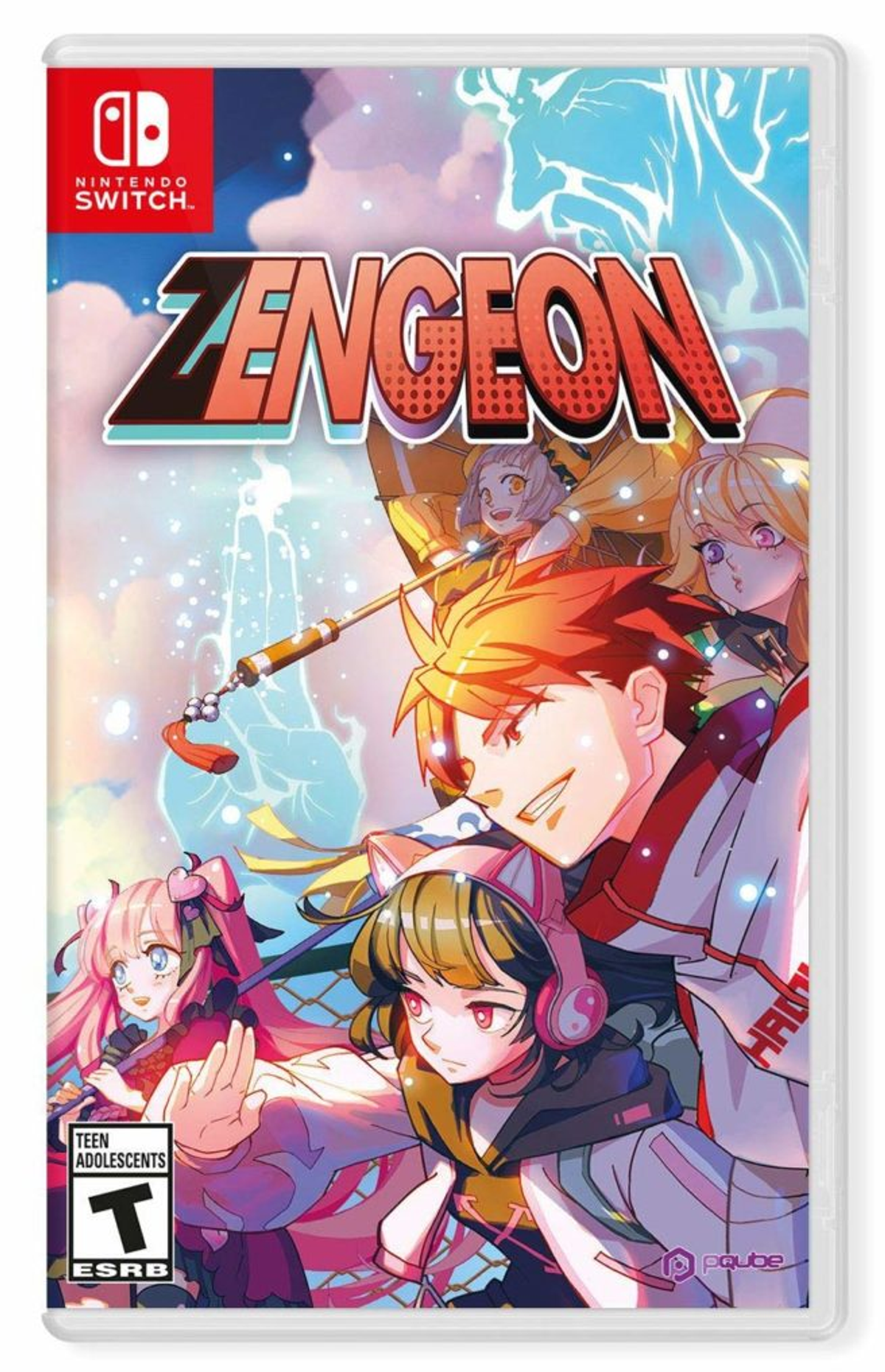 Copertina del gioco Zengeon per Nintendo Switch con personaggi anime.