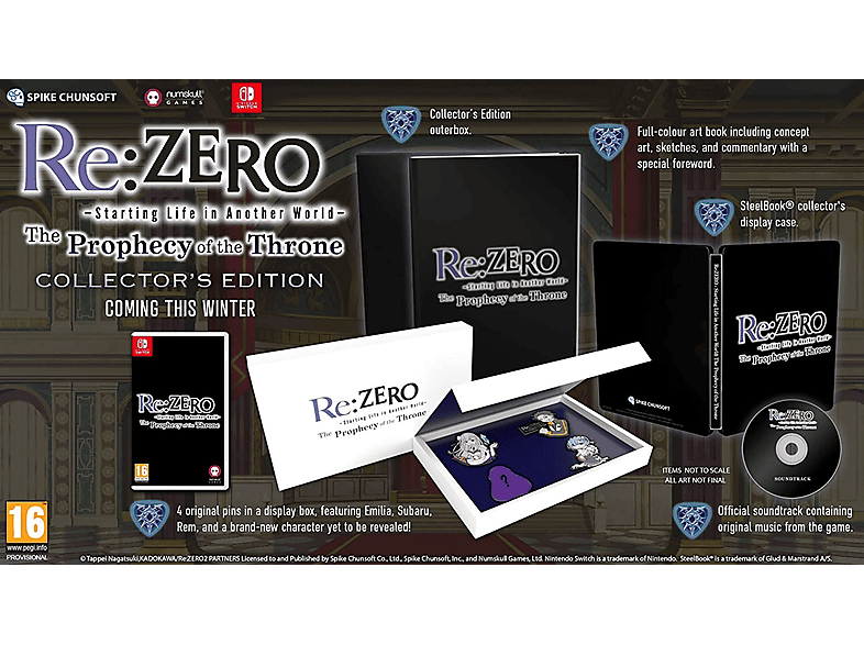 Nintendo Switch  Re:ZERO - The Prophecy of the Throne Limited Edition