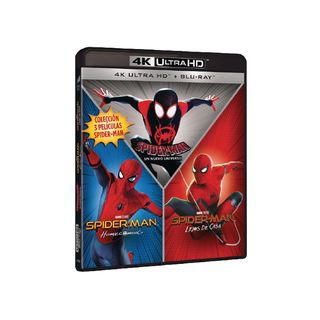 Pack Spider-Man (Homecoming - Lejos De Casa - Un Nuevo Universo - Blu-ray Ultra HD de 4K
