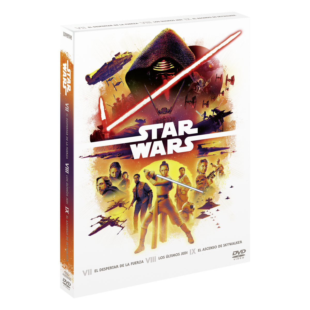 cache Madurar Nublado Pack Trilogía Star Wars Episodios 7-9 - DVD | MediaMarkt