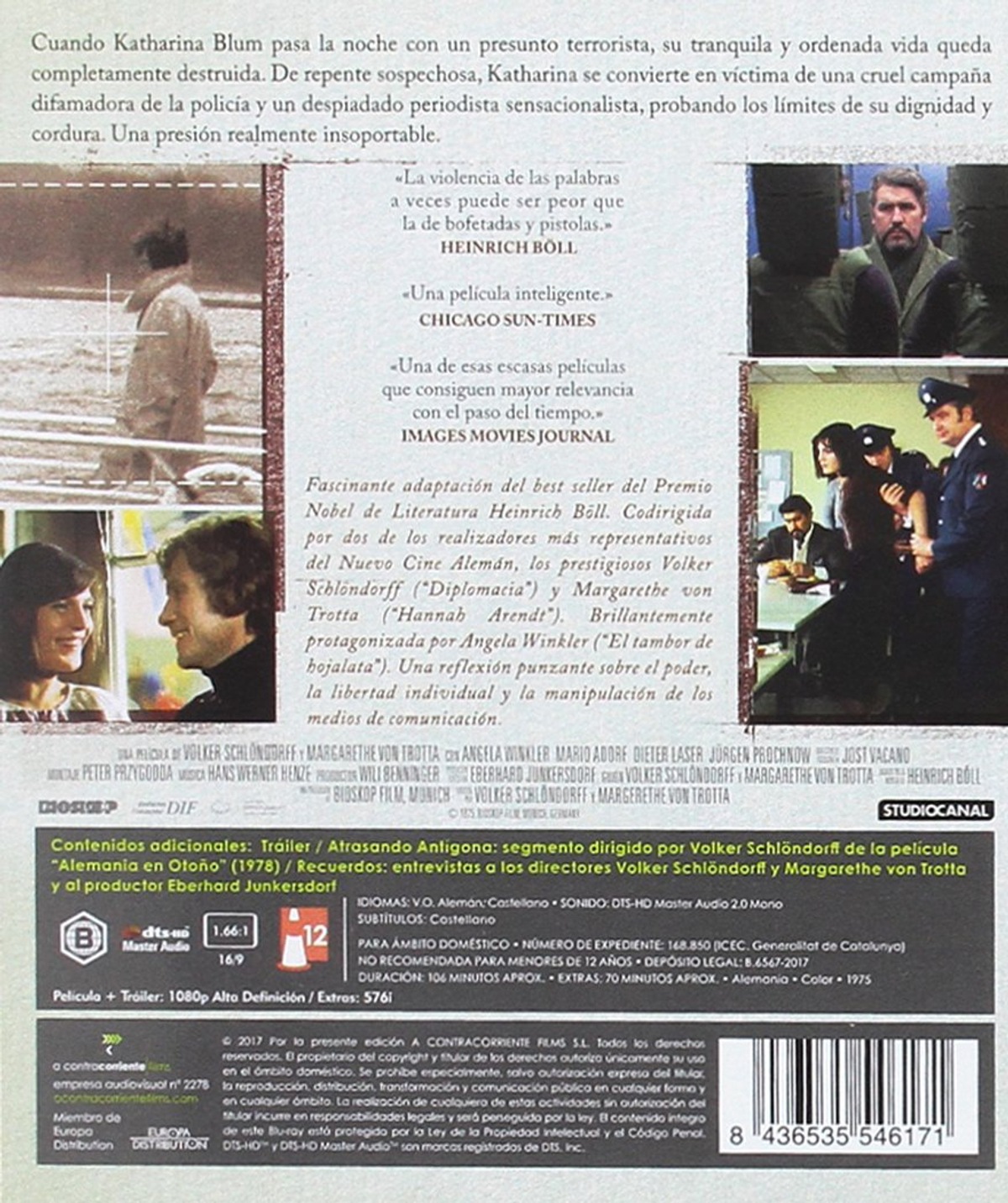 Portada de DVD de una película con texto en alemán e imágenes de personas en diversas escenas.