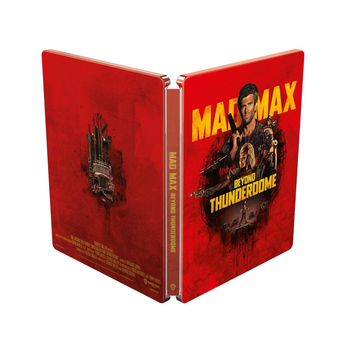 Caja de Blu-ray. Escena de Mad Max. Título: Mad Max Beyond Thunderdome.
