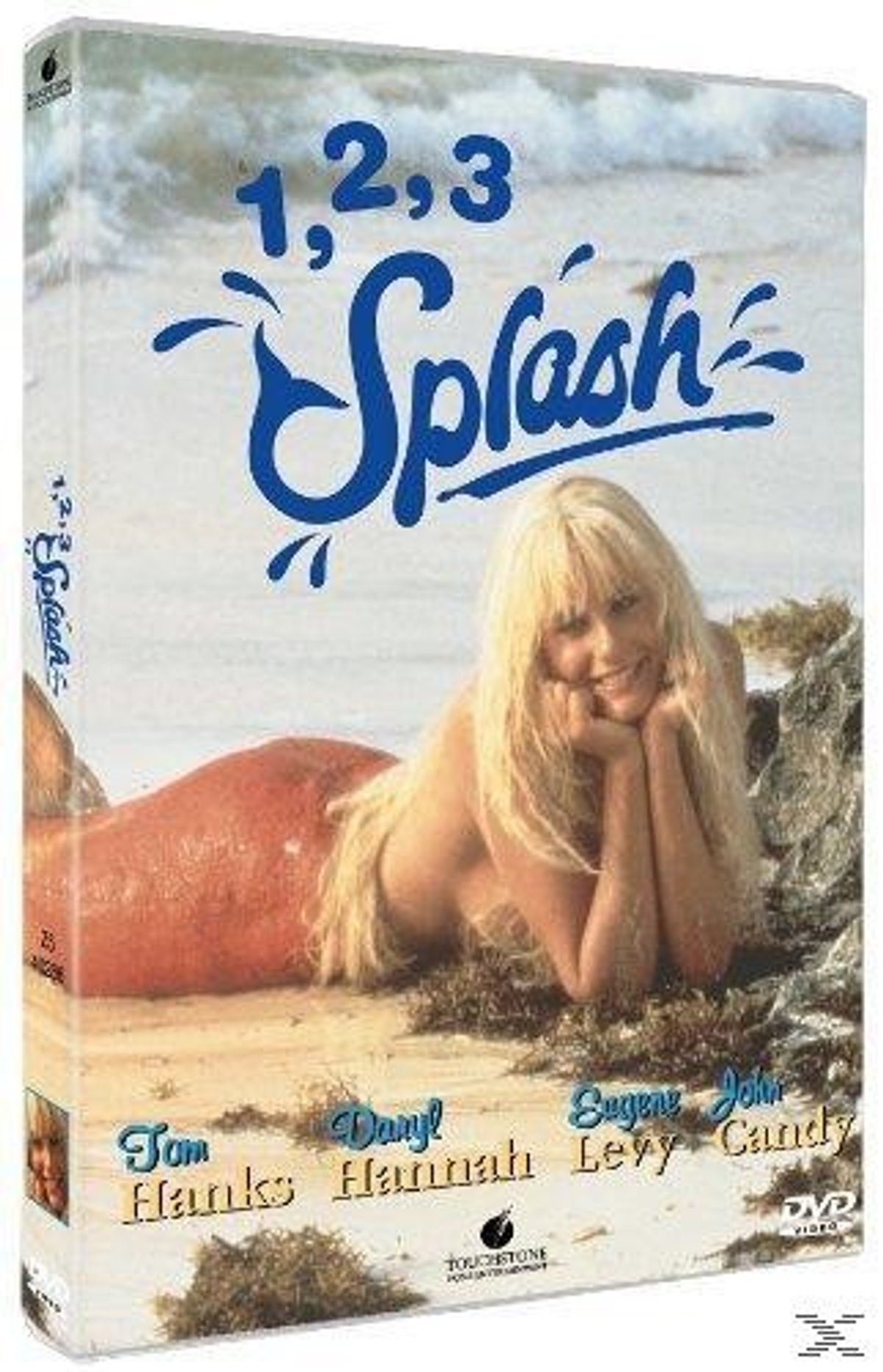 Portada del DVD 1, 2, 3 Splash: Sirena en la playa con Tom Hanks, Daryl Hannah.