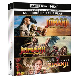 Jumanji Pack (Jumanji 1995 + Bienvenidos a la Junga + Siguiente Nivel) (4K Ultra HD + Blu-Ray) - Blu-ray Ultra HD de 4K