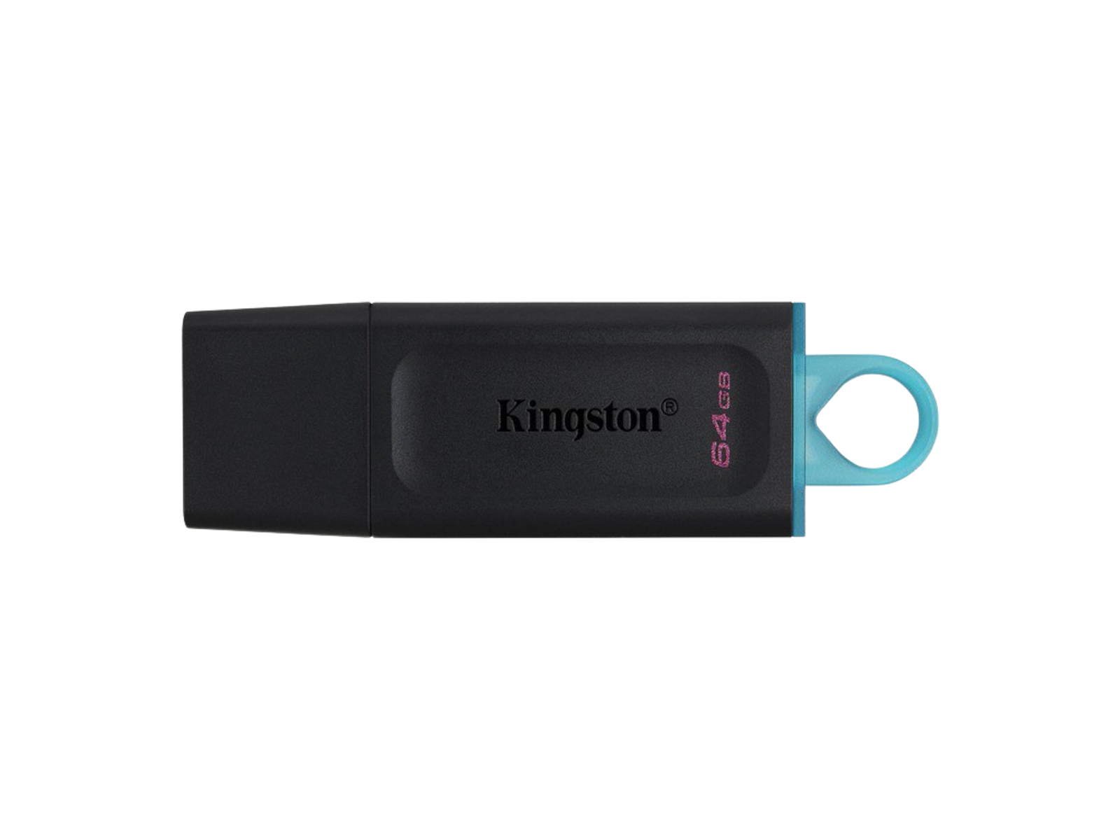 Memoria USB 64 GB - Data Traveler Exodia KINGSTON, Negro y Azul