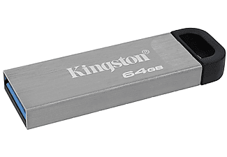 Memoria USB 64 GB  - DTKN/64GB KINGSTON, Plata