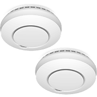 2-Pack ELRO Connects Draadloos Koppelbare Rookmelder FZ5002R - met Hittesensor - voldoet aan Europese norm EN14604