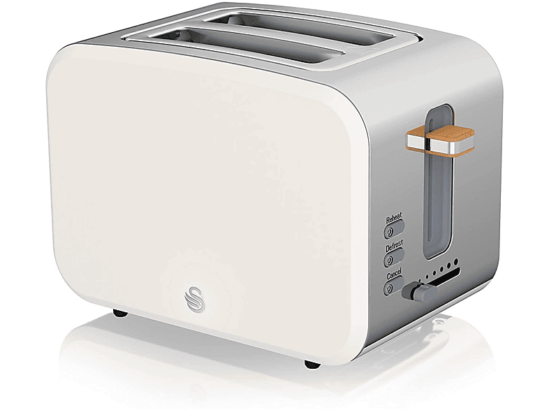 SWAN Nordic ST14610WHTNEU Toaster Weiß (900 Watt, Schlitze: 2)