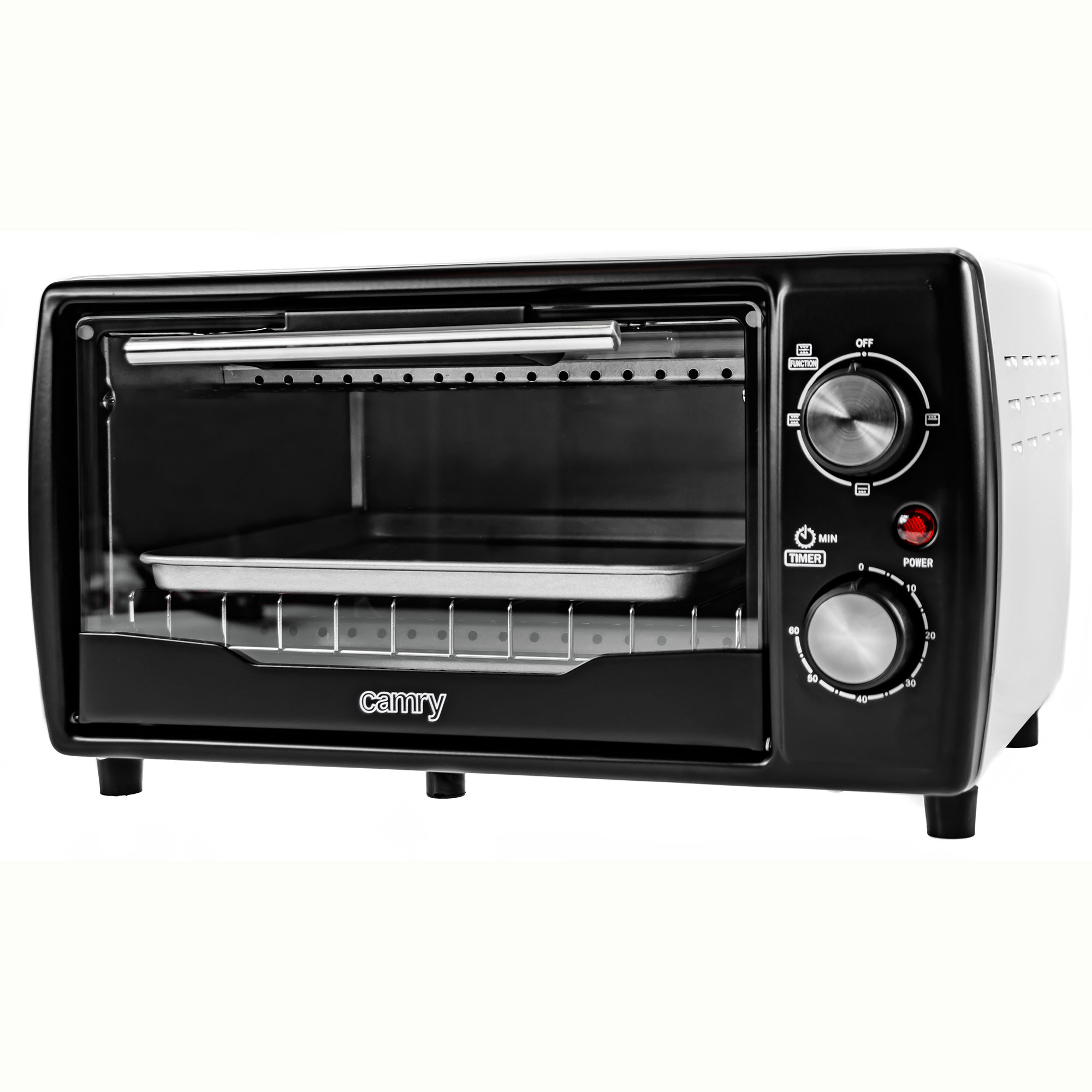 Mini horno - CR6016 CAMRY, Negro/Plata