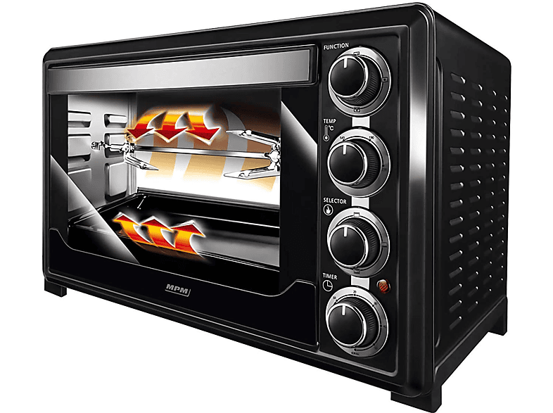 ▷ Comprar Mini horno eléctrico de sobremesa 1500W 30L 6 modos de
