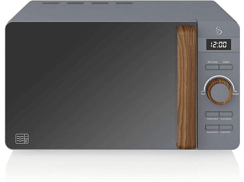 SWAN Nordic SM22036GRYNEU Mikrowelle (800 Watt) | Mikrowellen Solo