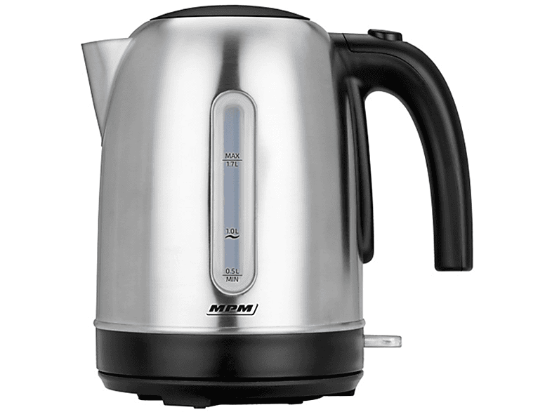 Hervidor de agua MPM MCZ102M, Hervidor Agua Eléctrico, 1,7L, sin BPA, Acero Inox