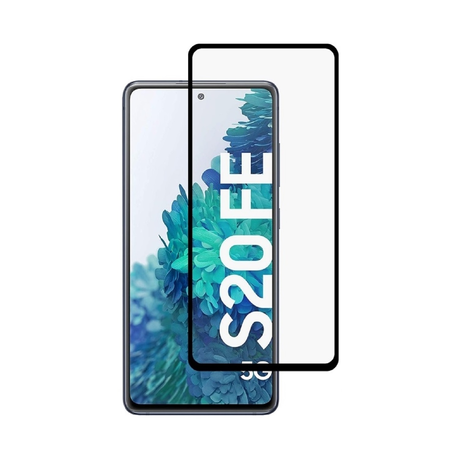 Samsung Displayschutzfolie(für KLAR S20 Schutzglas COVER 1x Tempered HD FULL 9H FE) Hartglas PROTECTORKING Galaxy